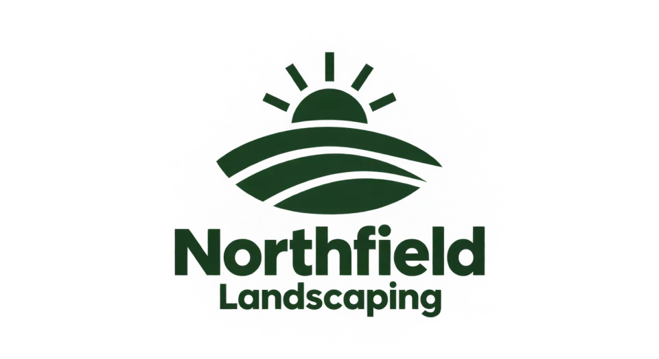 Northfield Landscaping combination mark logo idea: The stacked horizon and layered hills make the landscape theme easy to recognize, even at a glance.