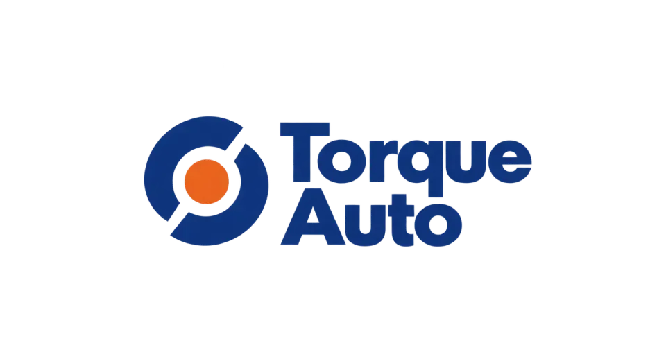 Torque Auto combination mark logo idea: A bold turning ring and central hub make the idea of torque visible without crowding the shop’s name.