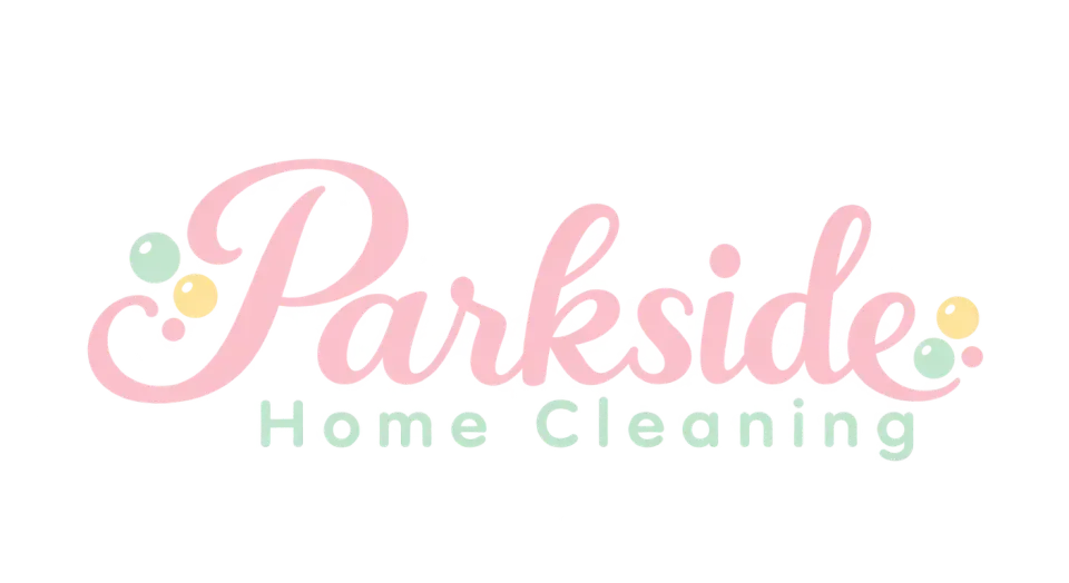 Parkside Home Cleaning wordmark logo idea: “Parkside” has a gentle, welcoming flow, while the clear supporting line makes the full cleaning service name easy to read.
