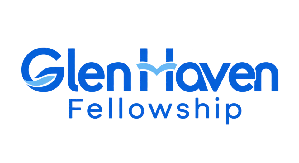 Glen Haven Fellowship wordmark logo idea: The calm, open lettering gives Glen Haven Fellowship a warm and approachable presence while keeping the full name easy to read.