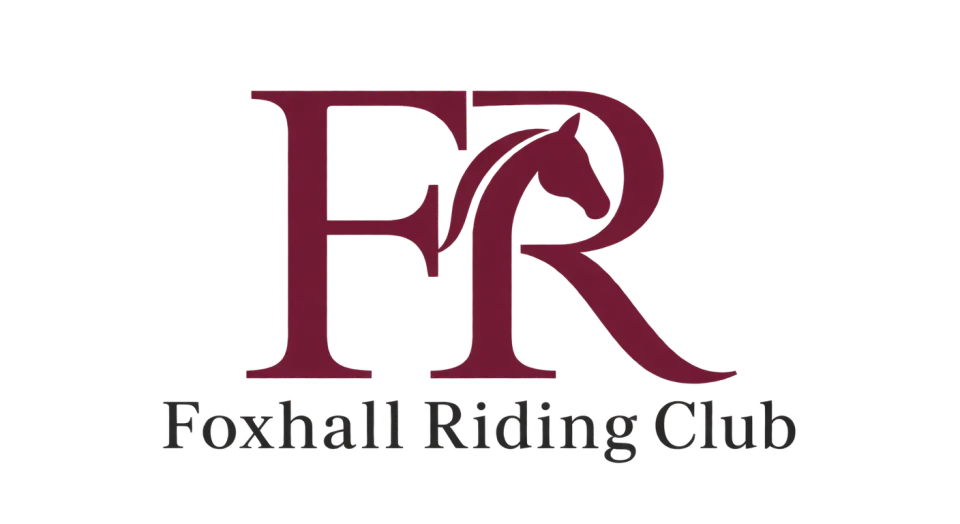 Foxhall Riding Club lettermark logo idea: The open, side-by-side initials make Foxhall Riding Club easy to recognize while keeping the overall look classic and uncluttered.