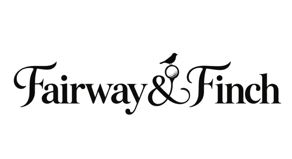 Fairway & Finch wordmark logo idea: The elegant lettering and gently flowing ampersand give Fairway & Finch a polished presence suited to a golf club and course.
