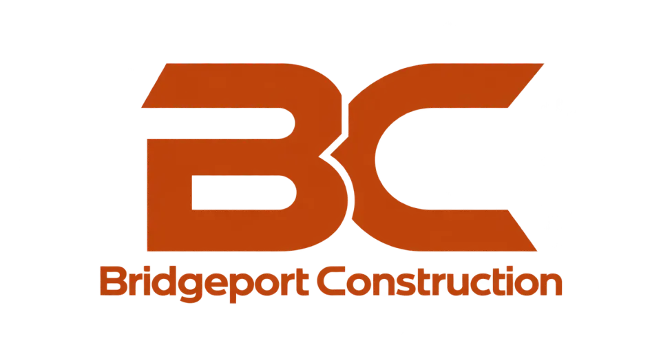 Bridgeport Construction lettermark logo idea: A closely joined BC gives Bridgeport Construction a compact mark that feels organized and easy to recognize at app-icon size.